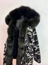 Echt Pelz Parka Damen