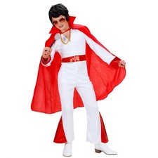 Elvis Umhang Teufel Cape rot