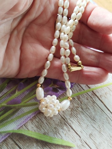Kette collier mit - ,
