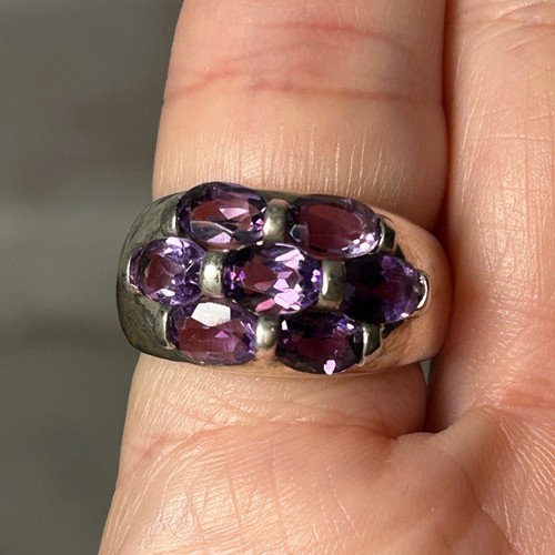 Amethyst ring sterlingsilber - amethyst,