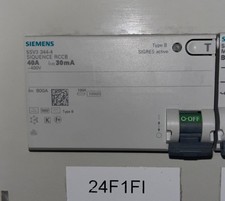 Siemens 5SV3344-4 FI-Schutzschalter, 4-polig, Typ B - 40A