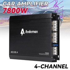 Andeman 4 Kanal Verstärker 7800W Watt Class A/B Endstufe Amplifier Auto Amp KFZ