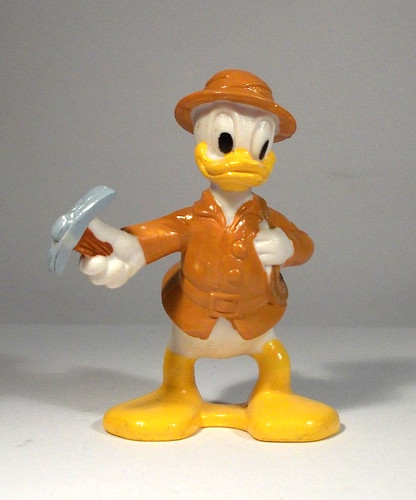 Donald duck mit tropenhelm - duck,