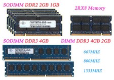 Nanya 4GB 2GB 1GB DDR2 DDR3