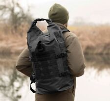Tactical Backpack Seals Dry-Bag wasserfest schwarz mit Molle-Schlaufen-System