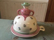 Käseglocke Allgäuer Keramik Altstätten Streublumen Dekor