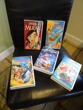 Videokassetten Disney Dschungelbuch Mulan Arielle Aschenputtel .... gebraucht