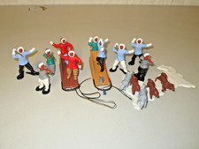 Konvolut Timpo Toys 10 Eskimo Husky-Schlitten Wölfe Hunde Eis