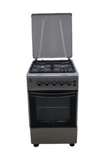 Gasline Gas Standherd mit Gasbackofen Grill Umluft SHGG5060AZU Edelstahl