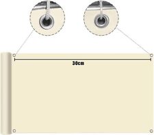 Balkon Sichtschutz 100x850 Balkonabdeckung 220 g/m² Balkonverkleidung Creme