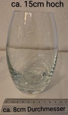 Glasvase Vase Blumenvase Oval