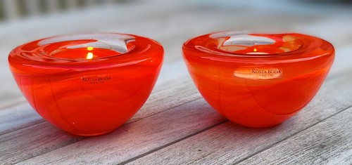 Zwei massive schalen orange - schalen,,