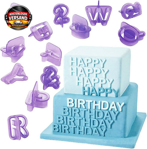 Fondant buchstaben ausstecher - fondant,