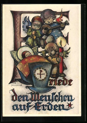 Künstler hummel - künstler-ak,