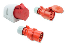PCE CEE Stecker Kupplung Steckdose Starkstrom Drehstrom 16A 32A 400V IP44
