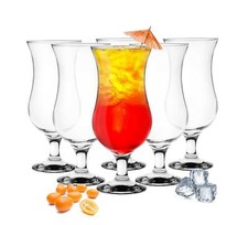 6 Stück Cocktailgläser 480ml 9 Varianten Hurricane Longdrinkgläser Bargläser 
