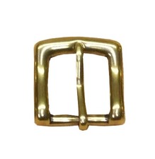 MASSIV MESSING Schnalle Gürtelschnalle nickelfrei messingfarbig Ø 20 mm Stabil