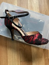Tangoschuhe Rot Schwarze