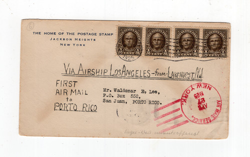 1925 usa zeppelin brief 126 - brief, lz