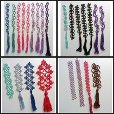 Neue Lesezeichen aus Occhi Spitze, Handarbeit, selbstgemacht, tatting, Frivolite