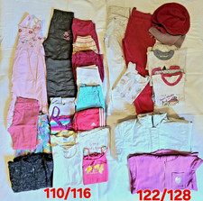 28.teiliges Bekleidungspaket Gr.110/116 und 122/128 Mädchen