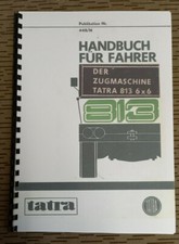 NVA HANDBUCH FÜR DEN FAHRER TATRA 813 6 x 6 ZUGMASCHINE