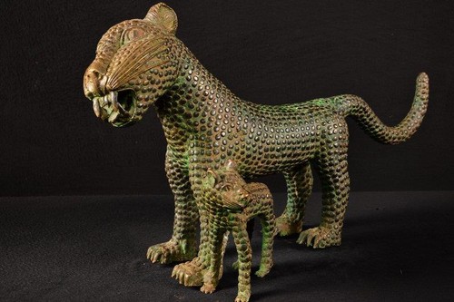 21645a bronze afrikanische - ,