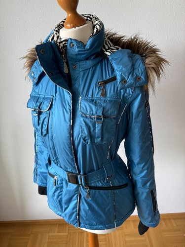 Skijacke airfield blau kapuze - skijacke,