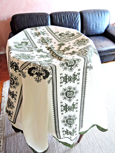 Tischdecke alte kreuzstich - alte,