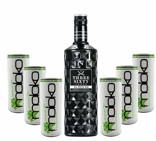 Three sixty black vodka wodka - black,