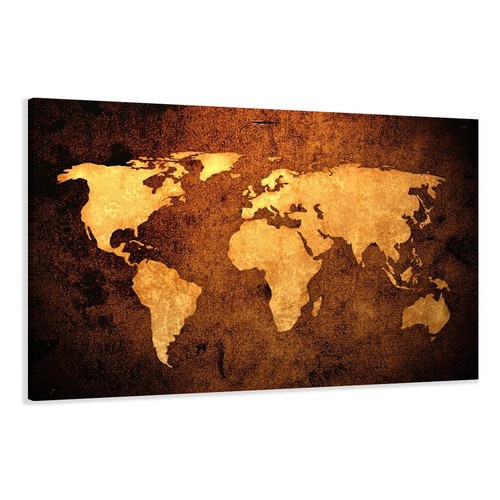 Bilder leinwand weltkarte - leinwand,