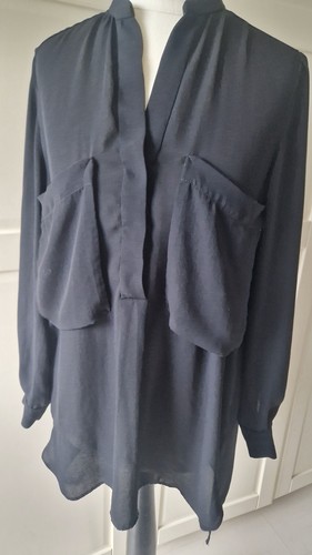 Zara basic chiffon bluse top - chiffon,