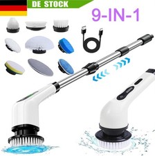 360°Spin Elektrische Akku-Reinigungsbürste Reinigung Scrubber 9in1 DHL