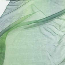 Organza grün blau dekostoff - grün,