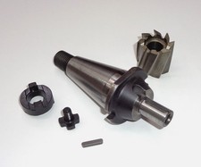 Kombiaufsteckdorn SK40 S20x2 D16 + Fräser D38mm (gebraucht) Deckel Fräsmaschine