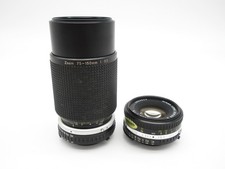 2x Nikon Lens Series E Objektiv Zoom 3.5/75-150mm + 1.8/50mm