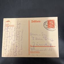 DR Ausland Ganzsache Postkarte EF P171 a Zugstempel 30.12.1927 - S411
