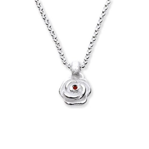 Rose mit rubin anhänger ohne - mit,