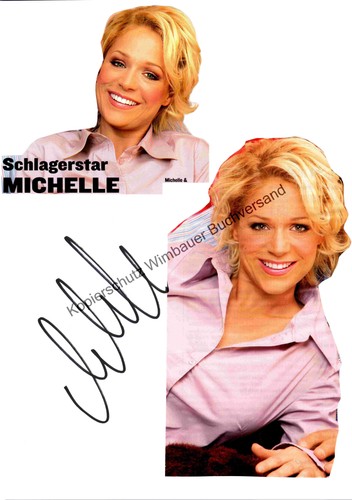 Original autogramm michelle - autogramm,