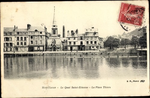Honfleur calvados le quai - ak,