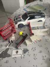 Playmobil Porsche 9225 mit Lichteffekten Gebraucht Doppelt Beide Nicht Komplett