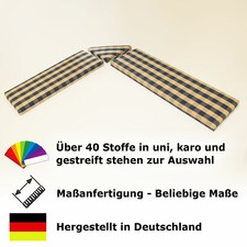 3-teiliges-Set Eckbank-Auflagen auf Maß, Wunsch-Stoff, Reißverschluss, abziehbar