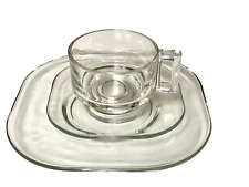 Joe Colombo Gedeck Glas Italy Arno 60s Design Vintage Kaffee Tee Tasse Teller