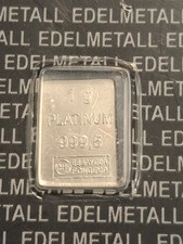 Platinbarren  999,5 Im Blister