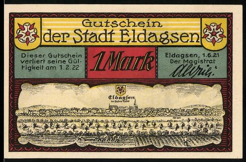 Notgeld eldagsen 1921 - 1921,, mark