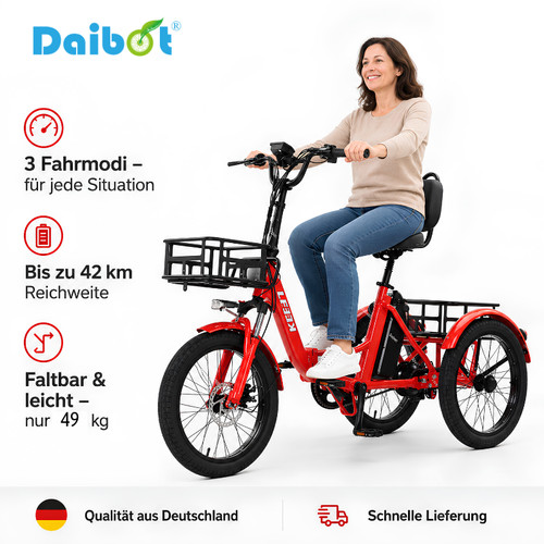 350w elektro dreirad faltbar - 350w,