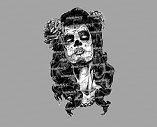 Totenkopf Dia Los Muertos Aufkleber Sticker Decal Skull Mann Frau