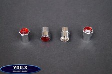 4 pieces red crystal stone