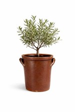 Alter Steinguttopf braun 2