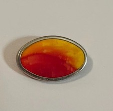 Brosche, Seidenmalerei